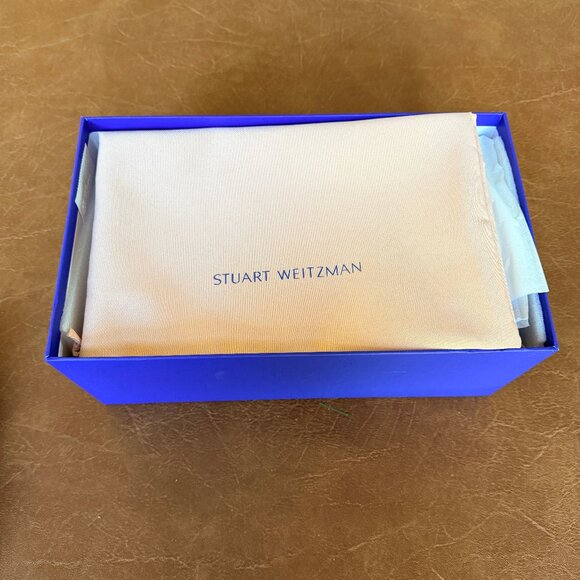 Stuart Weitzman Avenue 65 Flatform Wedge Slide Beige Sandal Size 6.5 NEW - Picture 10 of 15